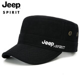 吉普（JEEP）帽子男士棒球帽秋冬加厚保暖羊毛呢鸭舌帽休闲户外舒适平顶帽