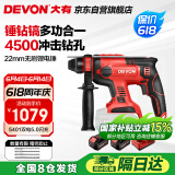 大有20V无刷充电锂电电锤5401冲击钻电镐两用混凝土开凿双电5.0闪充