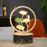 人文家居 创意流水摆件循环水鱼缸客厅办公室桌面景观装饰工艺礼品 步步连升【A款】