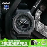 卡西欧（CASIO） 男表女表卡西欧手表男女情侣表学生时尚运动表太阳能双显电子表 GA-2100-1A1PR黑武士