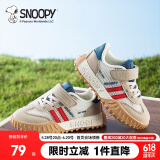 SNOOPY史努比童鞋男童运动鞋儿童夏季耐磨跑鞋单网透气休闲鞋3811米灰30