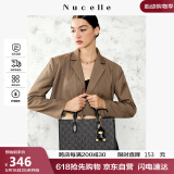 纽芝兰（NUCELLE）黑色鸭子托特包包女2025容量上课通勤手提单肩大包生日520礼物