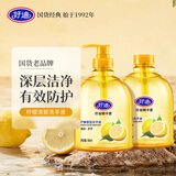 好迪柠檬香型洗手液除味去污泡沫丰富易冲洗清洁滋润护手500ml*2瓶