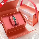 马克华菲（MARK FAIRWHALE）女士手表女生款品牌小绿表轻奢小表盘气质腕表国表新年礼物送女友