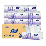 心相印抽纸纸巾薰衣草家用餐巾纸餐厅商用纸面巾量贩实惠装亲肤无刺激 3层 100抽*21包