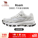 骆驼（CAMEL）漫游户外复古慢跑鞋男休闲运动 K13S09L7015-1 奶白/椰灰 43