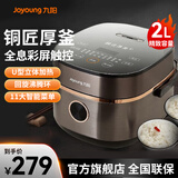 九阳【线下同款】电饭煲家用电饭锅2L升迷你小容量多功能智能预约煮饭锅球形内胆可做蛋糕提手蒸饭锅 【铜匠厚釜 全息触屏】 2L -20FY1