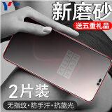可乐猪 一加6T钢化膜oneplus 6全屏磨砂抗蓝光钻石玻璃膜防指纹手汗游戏保护膜 一加6手机贴膜 一加6【磨砂高清】2片装（AG游戏膜）
