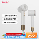 夏普【夏普小浪花】家用高速吹风机 大功率速干电吹风低噪音吹风筒等离子护发IB-RP45C-C