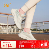 361°运动鞋女夏季透气网面休闲跳绳健身厚底跑步鞋子女682232210-1