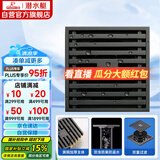 潜水艇（Submarine）MTK40-10黄铜镀镍枪灰色地漏卫生间淋浴超薄防臭地漏大排量40管径