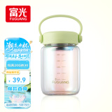富光嘟嘟玻璃杯 高硼硅玻璃高颜值水杯子 女生便携牛奶咖啡刻度茶杯