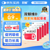双鲸维生素D3滴剂 400单位*36粒*5盒 预防婴幼儿儿童成人维生素D缺乏性佝偻病、促钙吸收d3婴儿可吃 