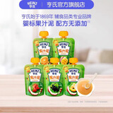 亨氏果汁泥120g婴儿零添加果泥辅食零食吸吸袋新鲜水果 混合口味果汁泥 120g*14袋
