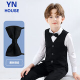 衣诺坊儿童西服领结领花男女生领带学生西装蝴蝶结 领结：黑色