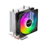 动力火车（PowerTrain）闪电Z400风冷CPU散热器4铜管电脑塔式散热风扇ARGB神光同步台式机1700/1200/1151/1155/775/AMD 坦克DL200T PRO 两铜管 炫彩版