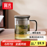 富光泡茶杯茶水分离玻璃杯办公室喝茶杯子男士个人高档花茶杯水杯