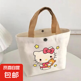 【爆卖100W 】帆布包女学生便携上班手提袋手提包便当帆布袋 可爱猫咪1个装