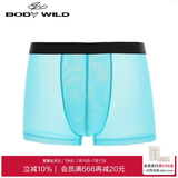 BODYWILD男士内衣透气网纱轻薄舒适装腰平角内裤ZBN23EG4蓝色180