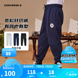 Converse匡威儿童装男童裤子春秋儿童运动裤小学生修身长裤秋冬季束脚裤子 藏青蓝-春秋毛圈 24批 160 /69 【建议身高158-170cm】