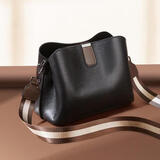 老人头头层牛皮女士包包女包大容量妈妈包单肩斜挎包轻奢女友生日礼物