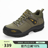 骆驼（CAMEL）户外登山鞋男 耐磨徒步鞋牛皮户外鞋 A63202a6015 军绿 40