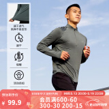 迪卡侬（DECATHLON）冬季内搭速干长袖t恤男训练服运动速干衣健身跑步上衣RUNM 青松绿（速干+三季+手表视窗） L
