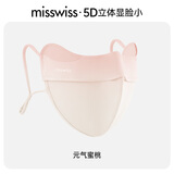 MissWiss修容立体防晒紫外线透气口罩护眼角2025新款面罩女 元气蜜桃