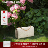 CHARLES&KEITH质感菱格链条小方钱包女包包女包生日礼物520礼物CK6-10680924 Cream奶白色 XS