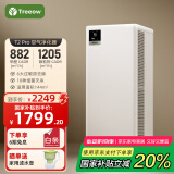 树新风空气净化器除甲醛异味除菌除过敏认证家用宠物大空间全效T2pro净化器【家电国家补贴】