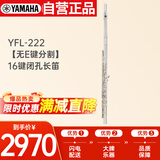 雅马哈（YAMAHA）YFL-222闭孔长笛16键初学者长笛C调长笛 YFL-222 【无E键分割】