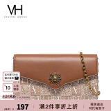 VANESSA HOGAN VH女包太阳神系列贝伦信封包轻奢斜挎包链条包520礼物送女友 黄棕色