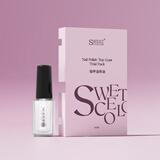 Sweet Color亮油HG04-4ml体验装透明指甲油水性温和免烤快干护甲健康美甲