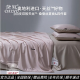 黛奴A类200支兰精天丝桑蚕丝夏被四件套柔软冰丝夏凉被可水洗空调被 布莱德粉 夏被单件：220x240cm