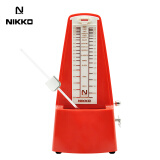 NIKKO日本尼康节拍器进口机芯钢琴考级专用吉他古筝架子鼓乐器通用 经典款—大红色