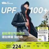 蕉下（beneunder）防晒衣男薄外套皮肤衣冰丝防紫外线凉感透气户外TS407月夜蓝XL