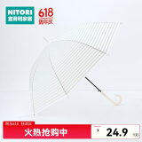 NITORI宜得利家居 雨伞长柄伞女小清新时尚韩风透明花样长伞 GY