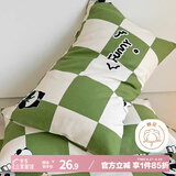 艾薇 老粗布枕套夏季凉席枕头套枕套一对装 熊猫 48*74cm