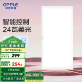 欧普（OPPLE） 集成吊顶led 铝扣板天花板格栅平板灯嵌入式厨房灯厨卫灯 铂朗Ⅲ智控RA95调光调色24瓦铝框 防潮防锈抗油污