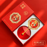 小雕匠北京故宫文创随身镜凤冠吾家有喜化妆手持镜子结婚伴手礼纪念品新婚礼物中国古风博物馆送朋友