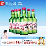 真露（JINRO）烧酒 360ml*6瓶 13度 李子味 韩国进口 洋酒 调酒基酒