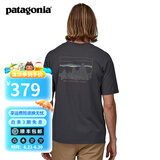 巴塔哥尼亚（Patagonia）男士logo有机纯棉户外休闲圆领短袖T恤 '73 Skyline 37534 INBK L