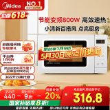 美的（Midea）变频小清新微波炉 液晶屏幕 磨砂面板 小型20L家用 匠心工艺（PM2002）