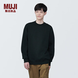 无印良品（MUJI）男式 毛圈棉 运动衫 春款卫衣 潮流 套头男士 上衣 AB1LTA4S 黑色 M （170/92A）