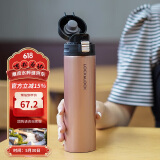乐扣乐扣（lock&lock）缤纷弹跳盖保温杯金色390ML保温杯 杯子 LHC3222GPK