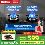 Haotaitai燃气灶双灶明星同款 5.2KW一级能效家用天然气液化气煤气灶台式嵌入式具定时灶方架铜盖鸳鸯猛火炉 鸳鸯灶【九头+璇火】2199TJ 液化气