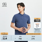 KOLON SPORT/可隆SECO空气POLO 男子户外运动速干防晒抗菌短袖 LHPT4MTT53-BU 蓝色 175/L