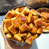 恰咩海盐焦糖酥100g/袋 酥脆解馋小零食办公室千层酥点心饼干休闲食品 海盐*3+蜂蜜*2【无铁盒】