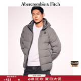 ABERCROMBIE & FITCH男装24冬季款美式百搭抗风羽绒服夹克外套KI132-4149 灰色 XS (170/84A)