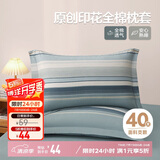 博洋家纺纯棉枕套全棉枕芯套枕头套对枕套生活小调一对装48*74cm